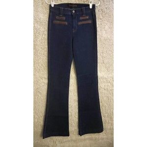 7 For All Mankind Welt Pockets  28 X 44 Blue Denim Jeans Women's Sample Tag